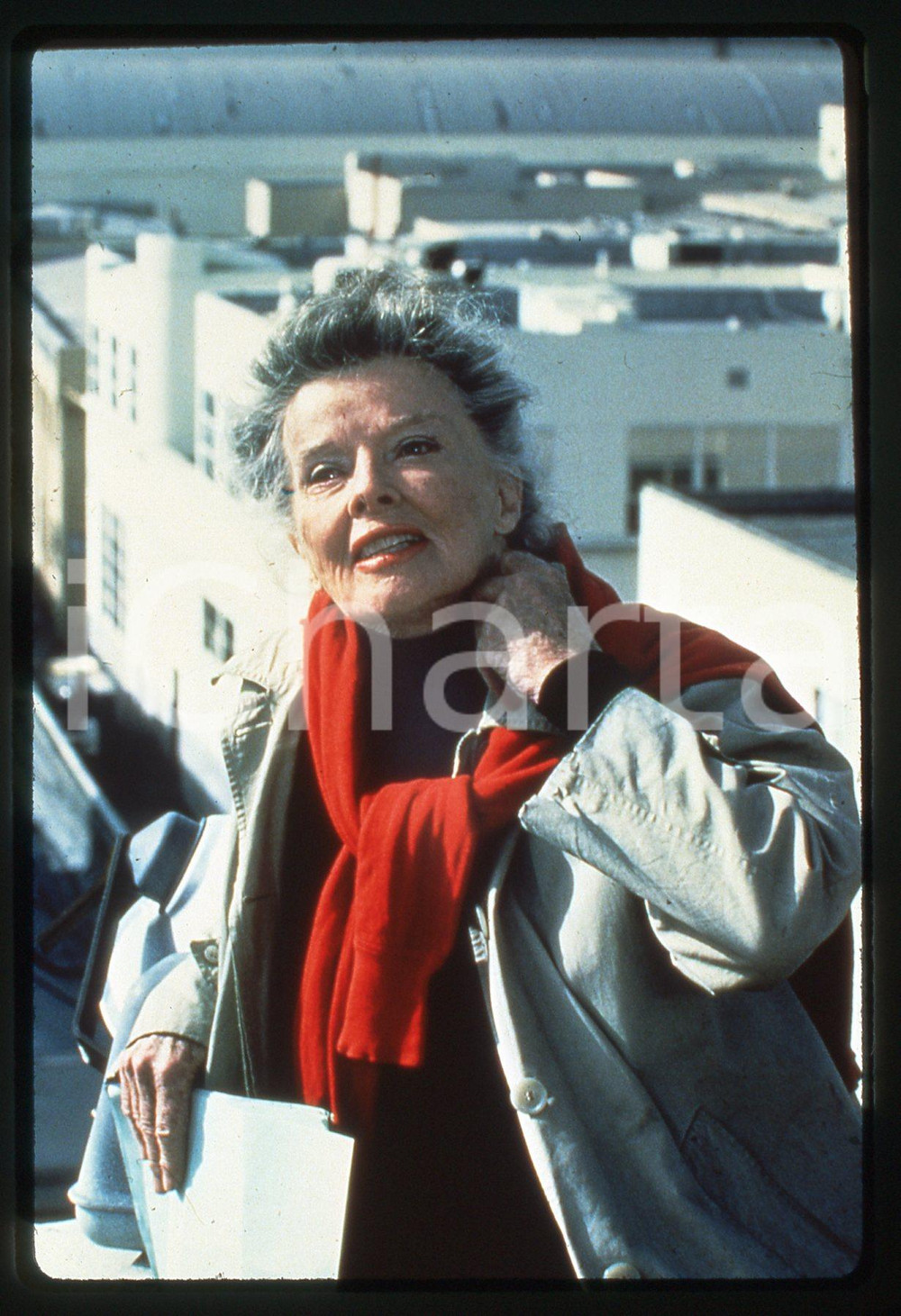 Fotografia d epoca originale 35mm vintage slide 1990ca USA COSTUME Katherine HEPBURN Ritratto dell attrice 2 1