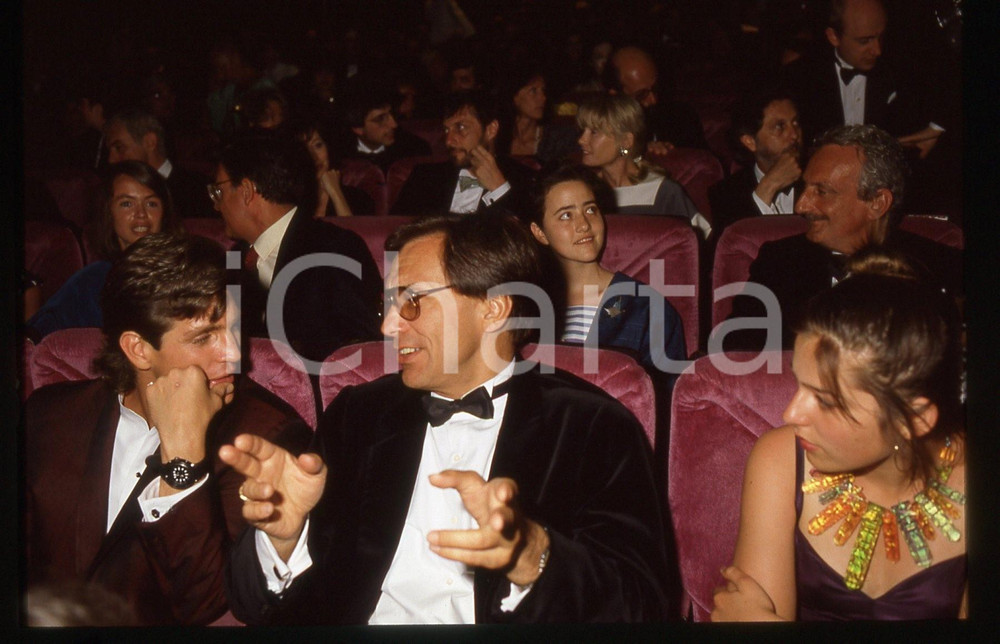 Fotografia d epoca originale 35mm vintage slide 1986 CANNES Eric ROBERTS Andrej KONCALOVSKIJ Ritratto 1 1