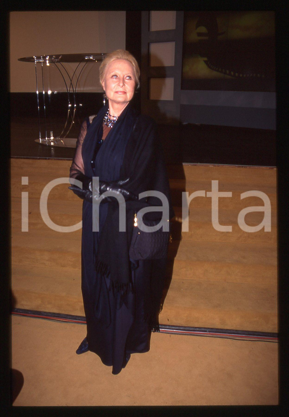 Fotografia d epoca originale 35mm vintage slide 1996 VENEZIA Michèle MORGAN Ritratto dell attrice 11 1