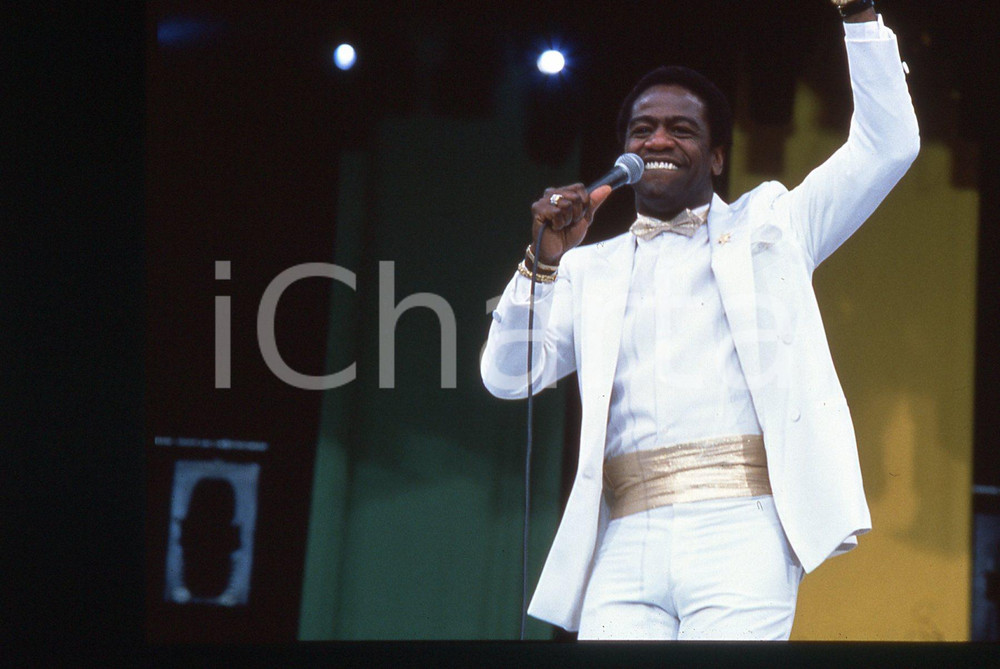 35mm vintage slide* 1990ca MUSICA Al GREEN in concerto (1)