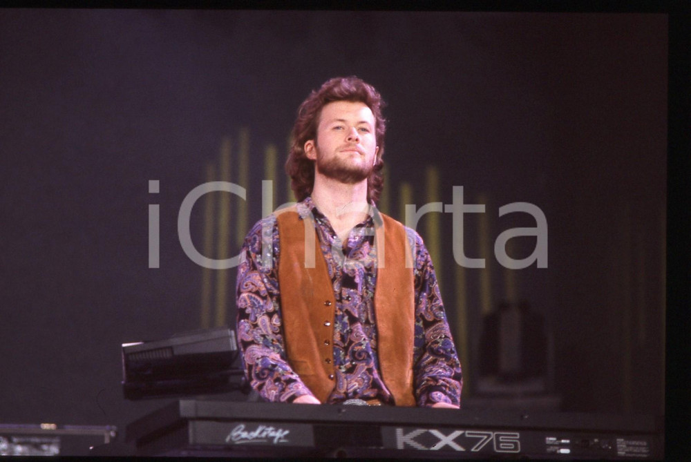 35mm vintage slide* 1990ca MUSICA Magne FURUHOLMEN degli A-HA Ritratto (2)