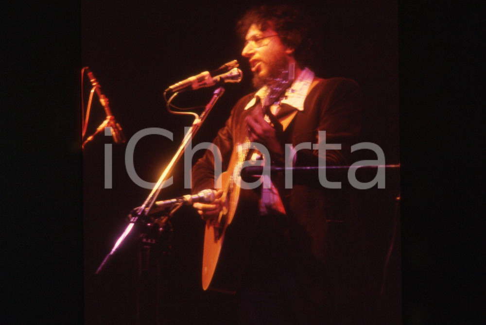 35mm vintage slide* 1982 MILANO David BROMBERG in concerto - Teatro Cristallo 3
