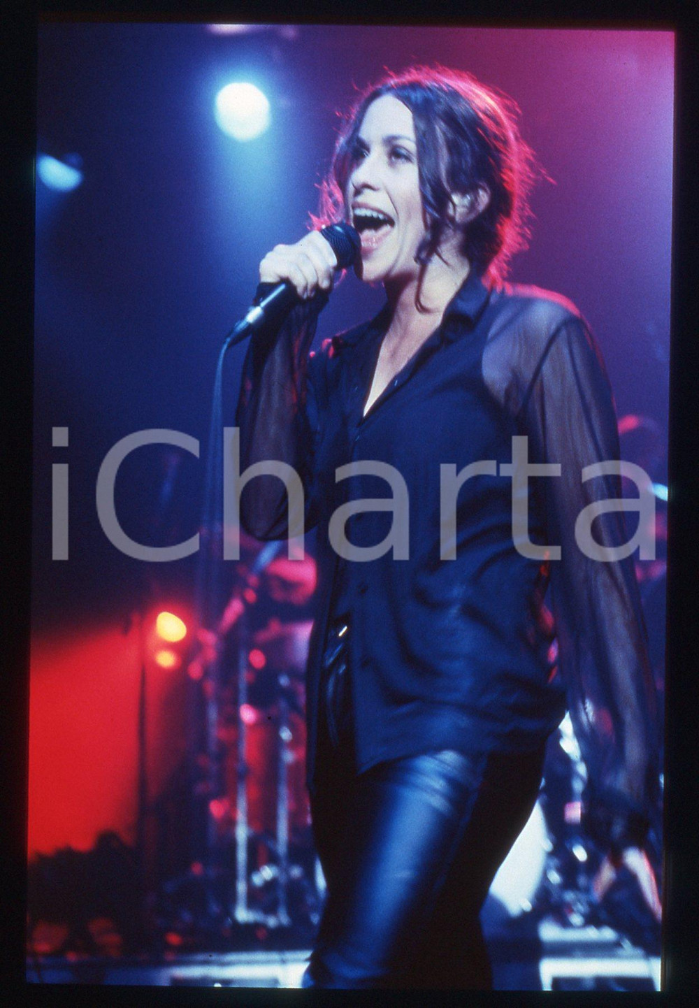 35mm vintage slide* 1995ca MUSICA Alanis MORISSETTE in concerto (3)