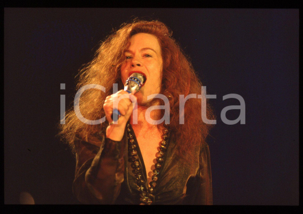 35mm vintage slide* 1990ca MUSICA Sarah Jane MORRIS Ritratto della cantante (1)