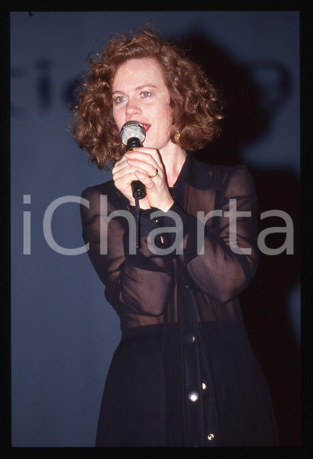 35mm vintage slide* 1993 MUSICA Sarah Jane MORRIS Ritratto della cantante (2)