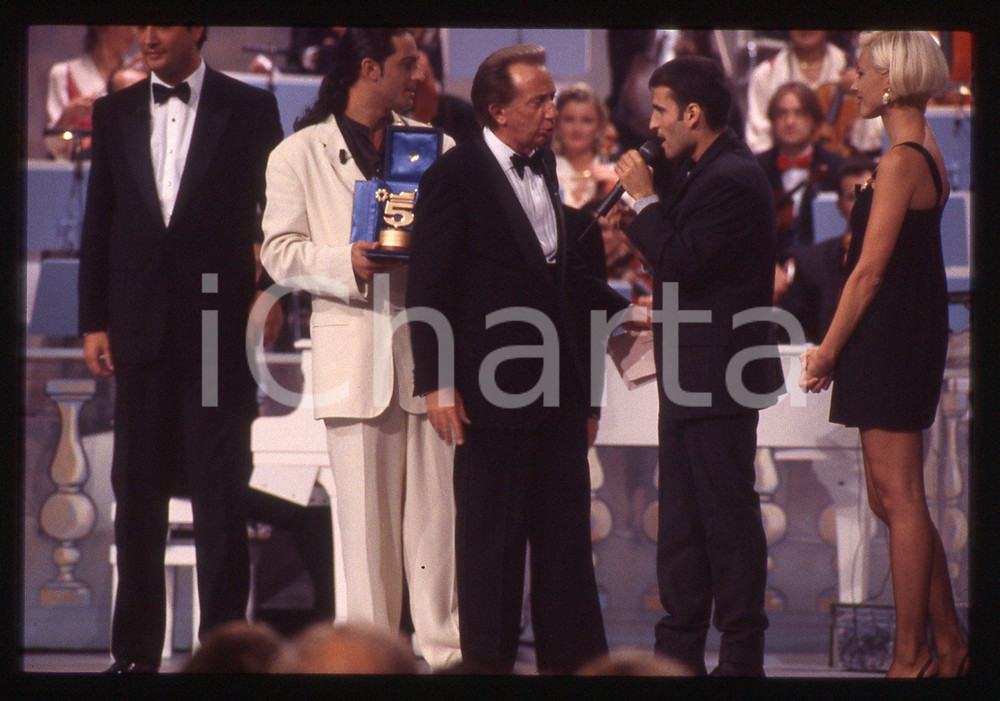 35mm vintage slide* 1994 CANALE 5 - FIORELLO Mike BONGIORNO Sal DA VINCI (7)
