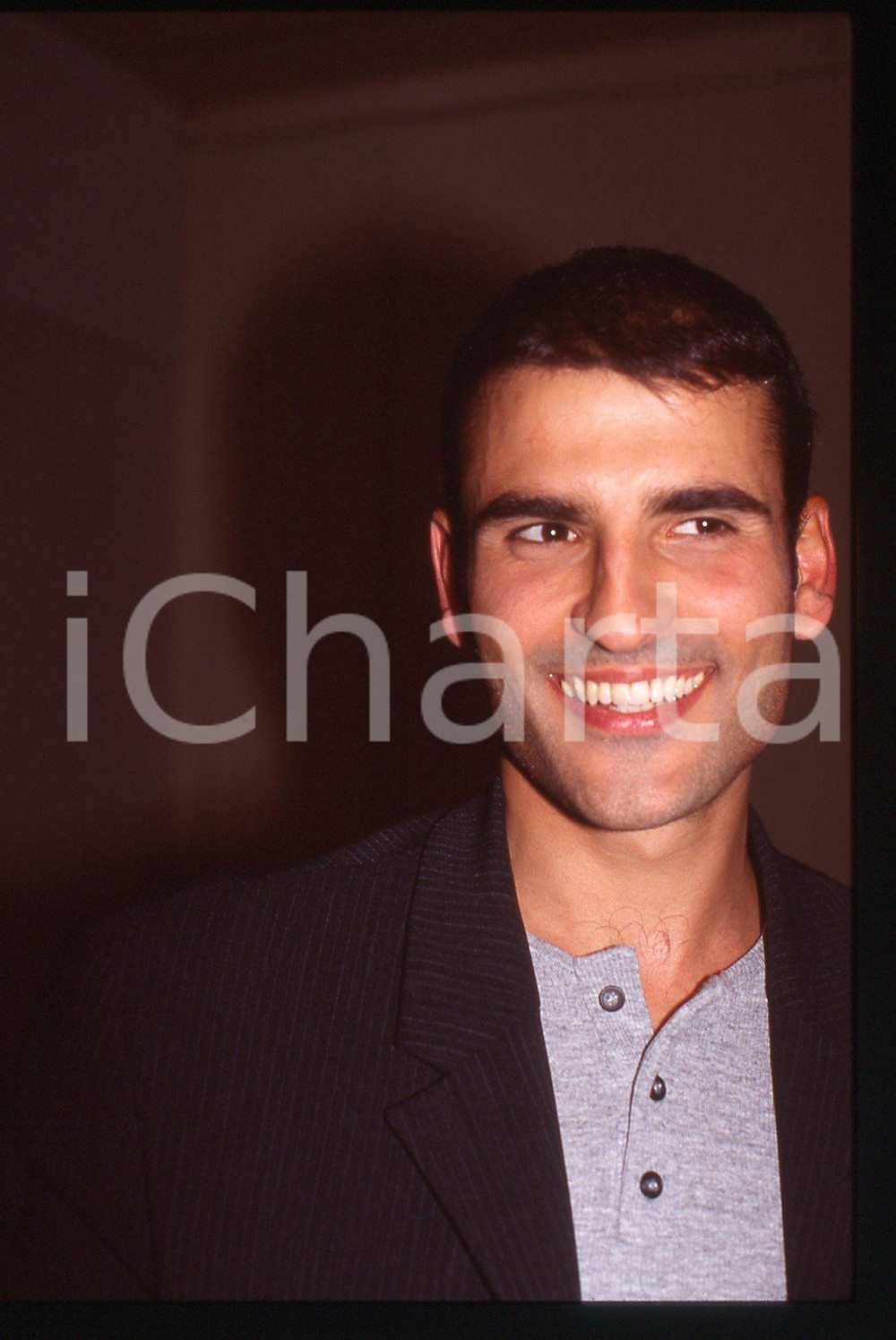 35mm vintage slide* 1994 FESTIVAL ITALIANO Sal DA VINCI Ritratto del cantante 3