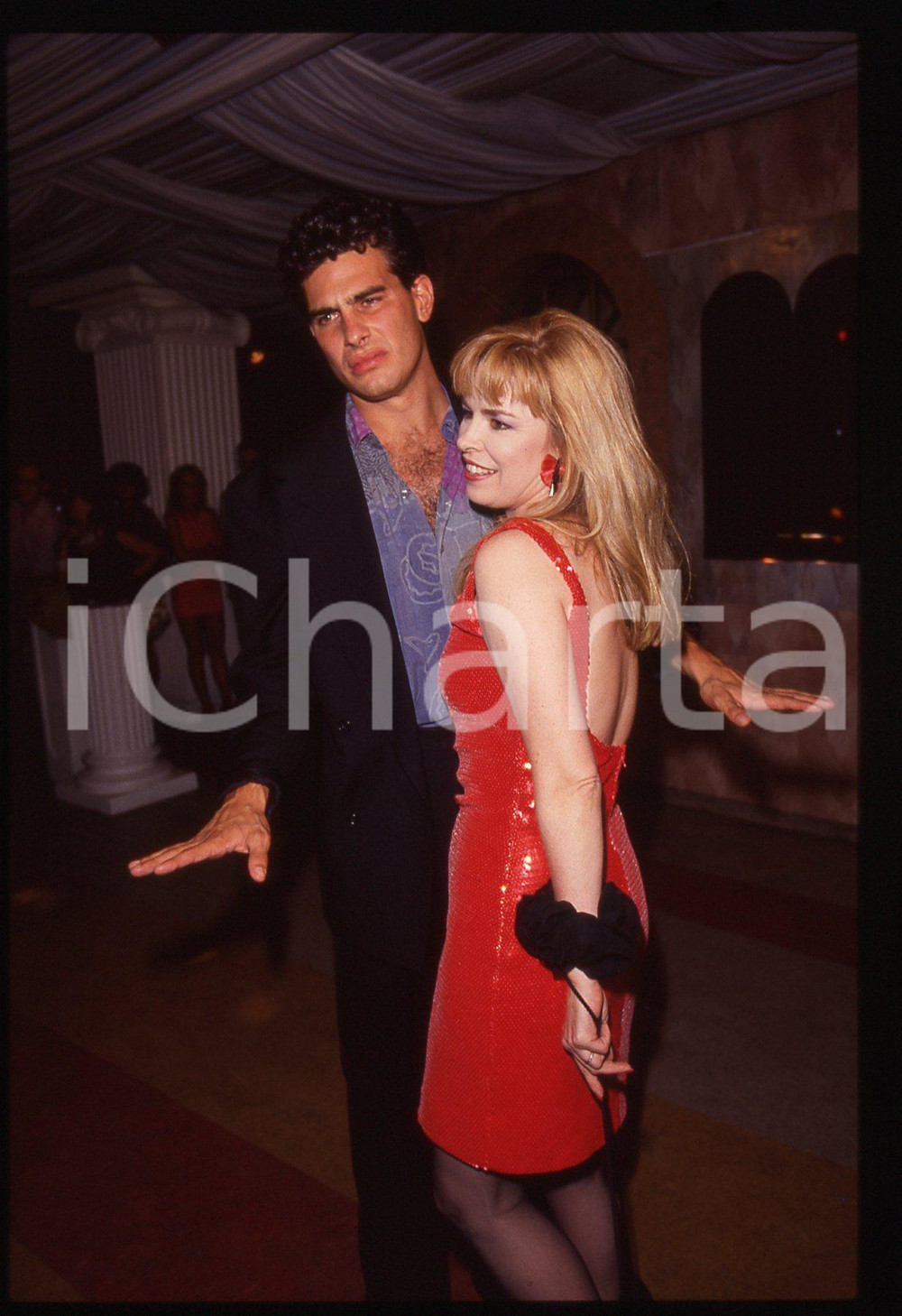 35mm vintage slide* 1991 GABICCE MARE Richard STEINMETZ Linda COOK Ritratto (1)