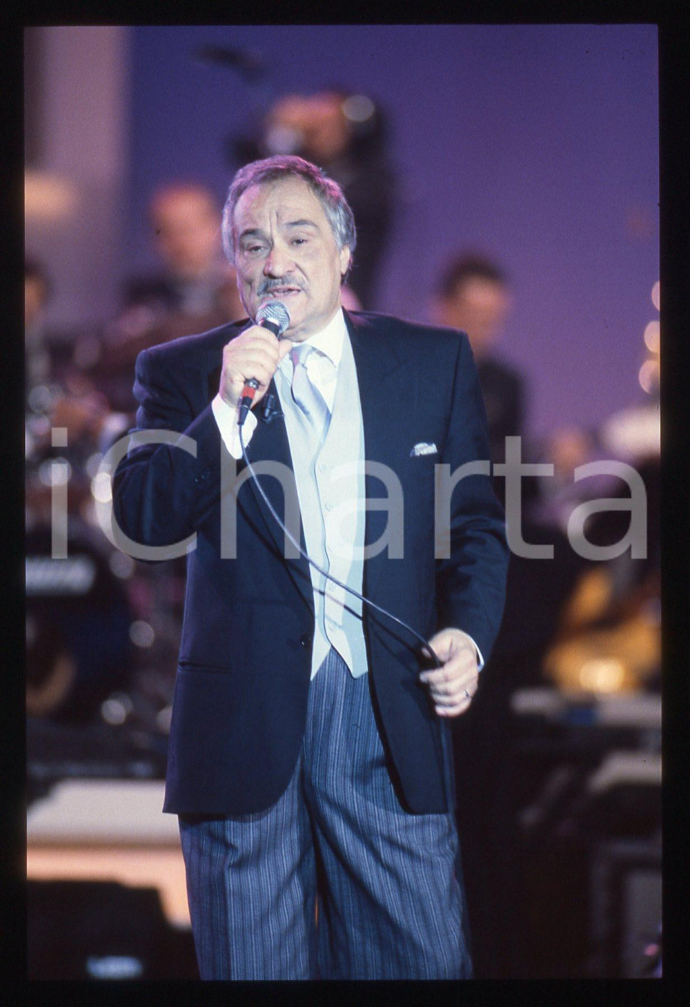 35mm vintage slide* 1995ca ITALIA MUSICA Nunzio GALLO Ritratto del cantante (1)