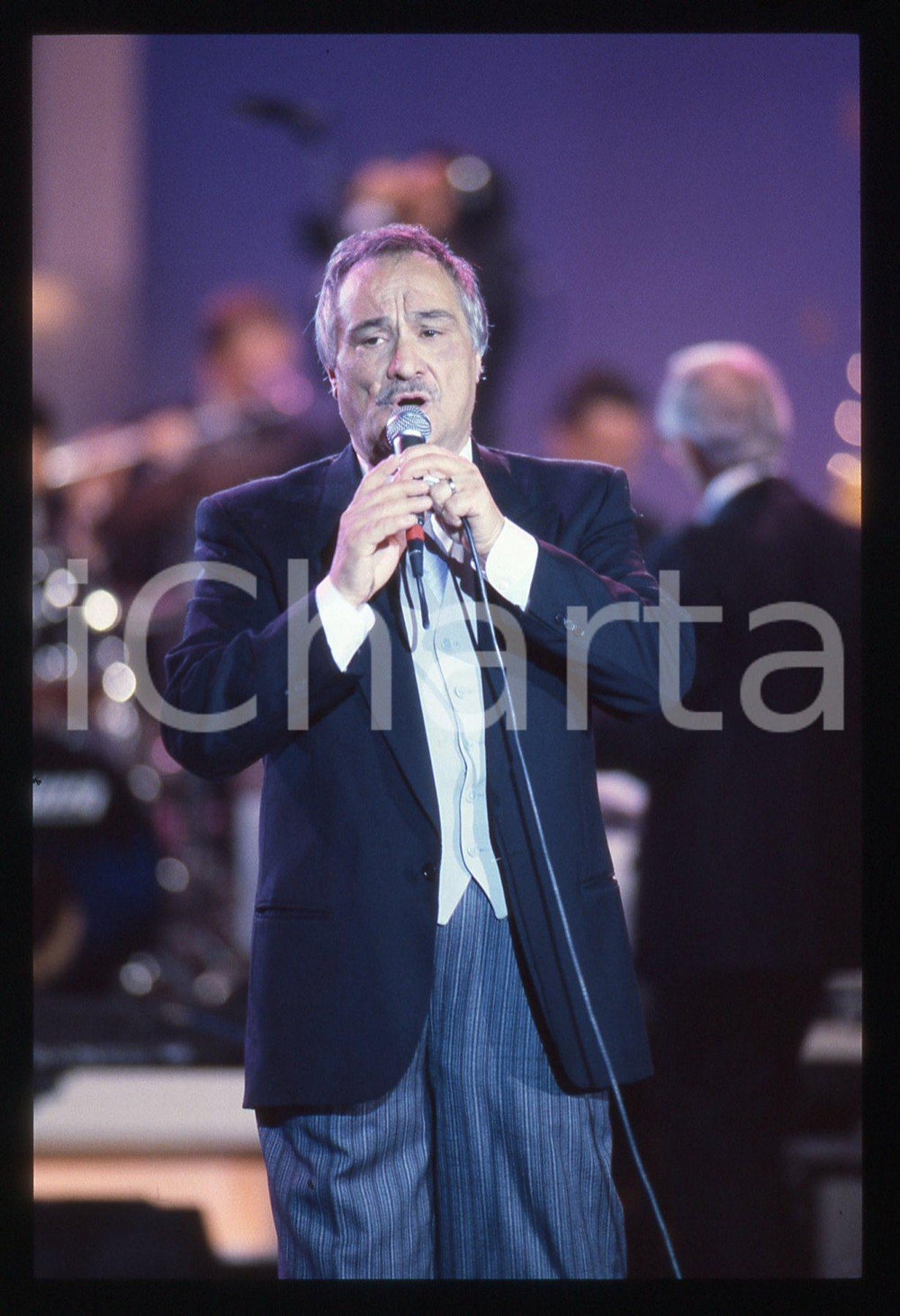 35mm vintage slide* 1995ca ITALIA MUSICA Nunzio GALLO Ritratto del cantante (3)