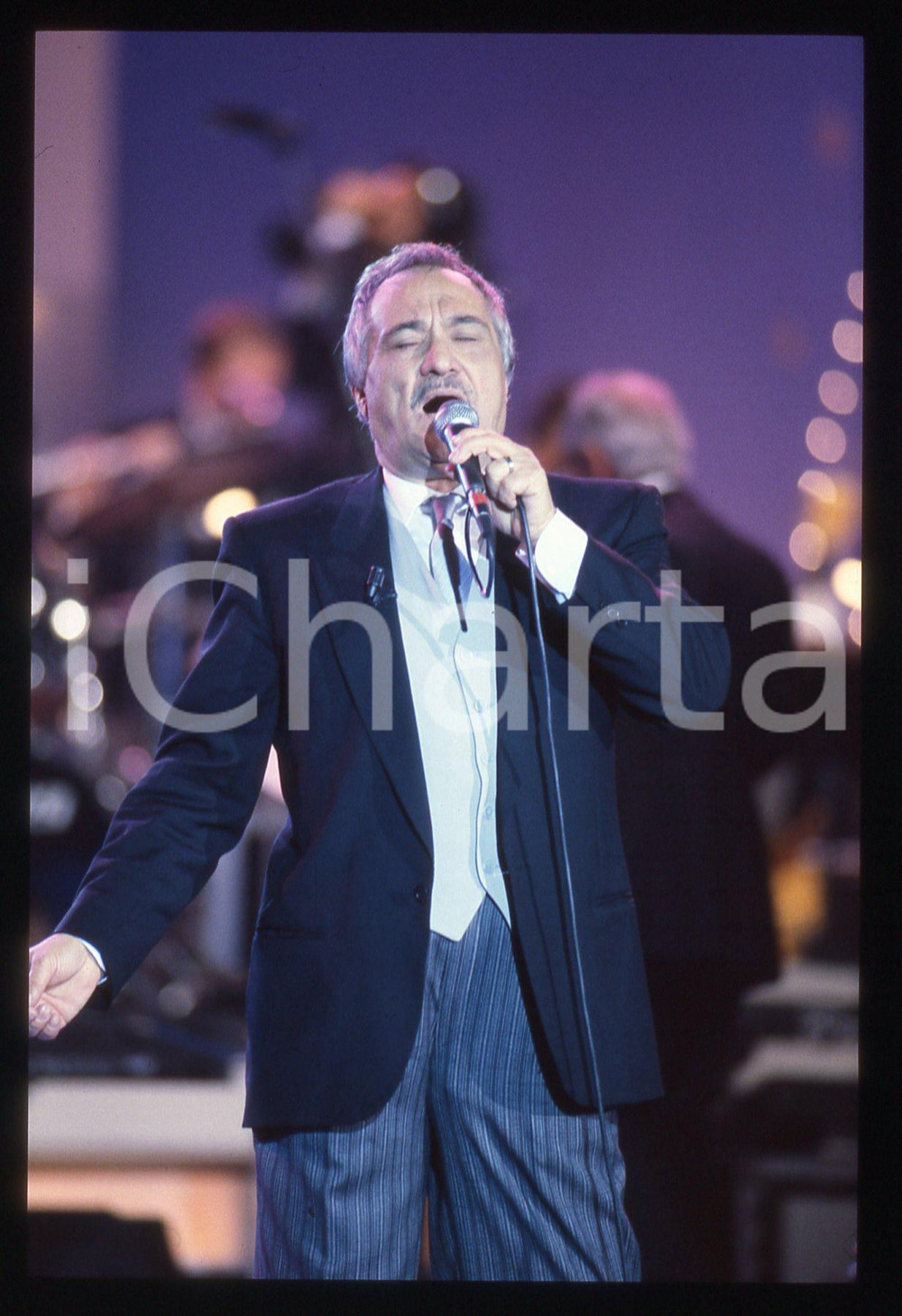 35mm vintage slide* 1995ca ITALIA MUSICA Nunzio GALLO Ritratto del cantante (7)