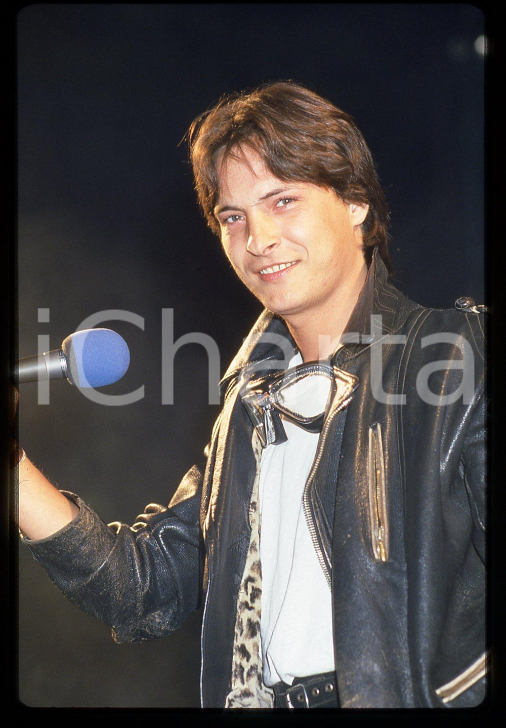 35mm vintage slide* 1985ca ITALIA MUSICA Giancarlo VALENTINO in concerto (2)