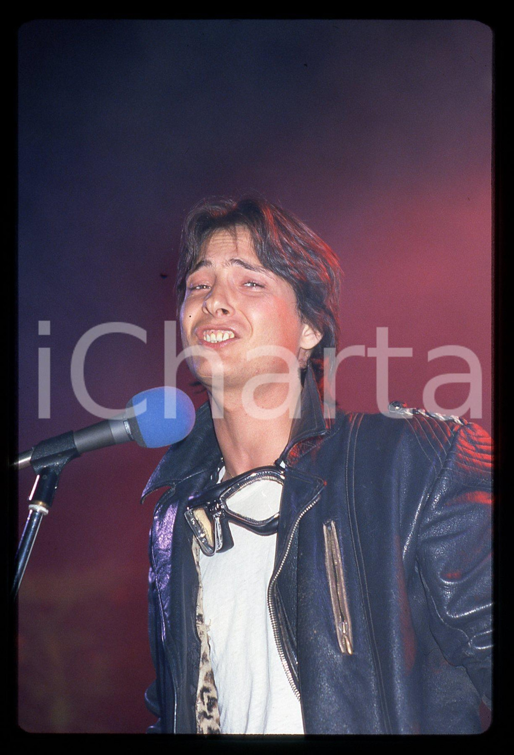 35mm vintage slide* 1985ca ITALIA MUSICA Giancarlo VALENTINO in concerto (3)