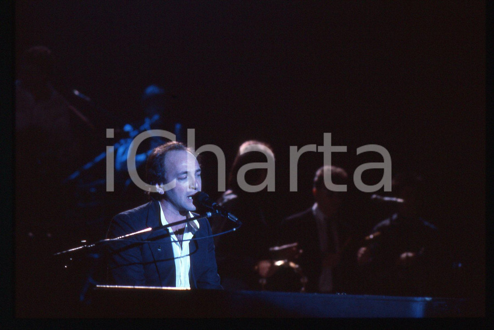 35mm vintage slide* 1986 SANREMO Mimmo LOCASCIULLI in concerto - Premio Tenco 2