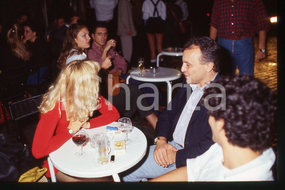 35mm vintage slide* 1995ca ROMA Franco MISERIA al Bar della Pace (1)