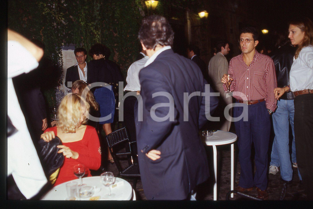 35mm vintage slide* 1995ca ROMA Franco MISERIA al Bar della Pace (3)