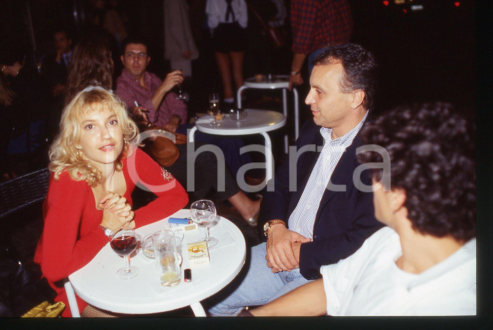 35mm vintage slide* 1995ca ROMA Franco MISERIA al Bar della Pace (10)