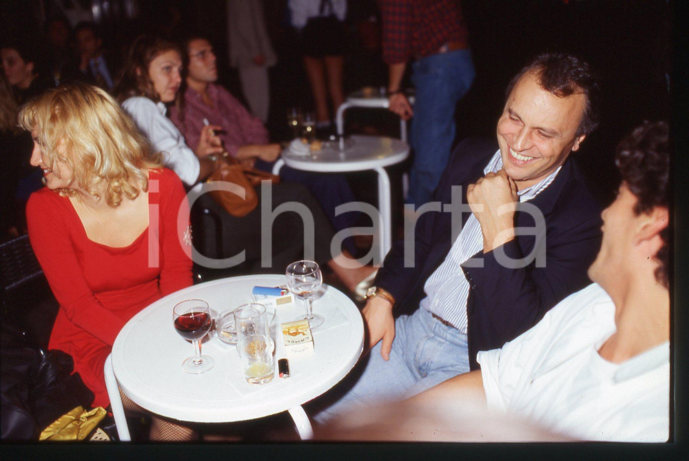 35mm vintage slide* 1995ca ROMA Franco MISERIA al Bar della Pace (11)