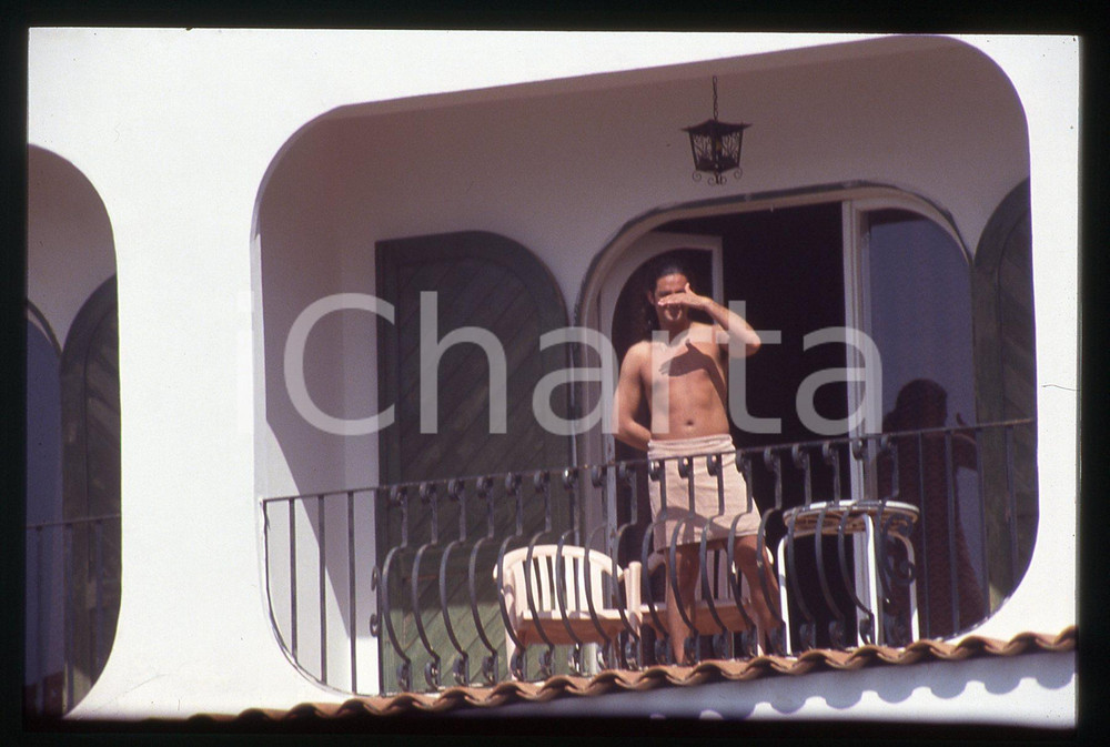 35mm vintage slide* 1990ca GOSSIP Rosario FIORELLO paparazzato in vacanza (4)