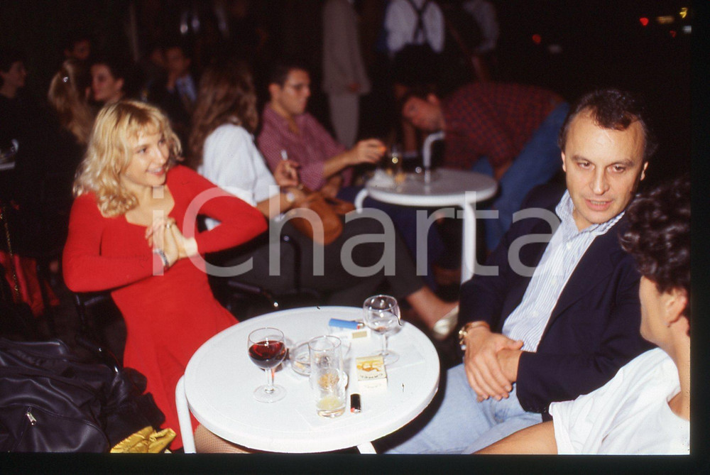 35mm vintage slide* 1995ca ROMA Franco MISERIA al Bar della Pace (7)