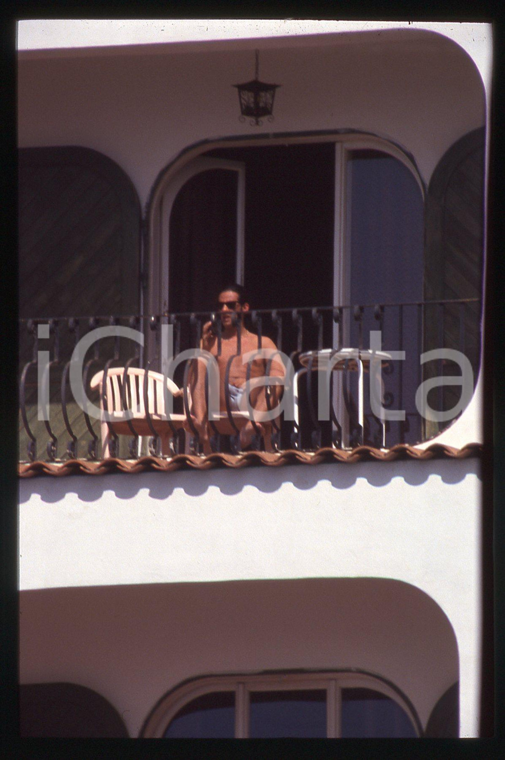 35mm vintage slide* 1990ca GOSSIP Rosario FIORELLO paparazzato in vacanza (11)