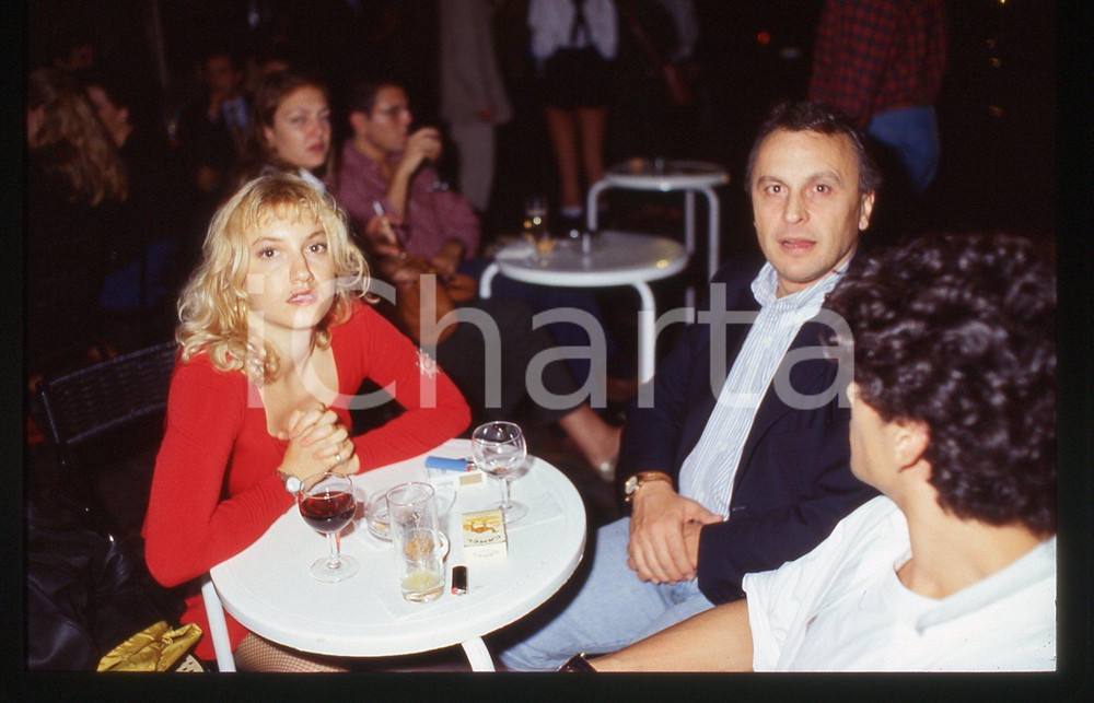 35mm vintage slide* 1995ca ROMA Franco MISERIA al Bar della Pace (8)