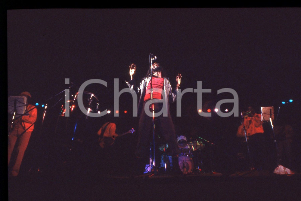 35mm vintage slide*1995ca MUSICA - REGGAE Burning SPEAR Ritratto del cantante 3