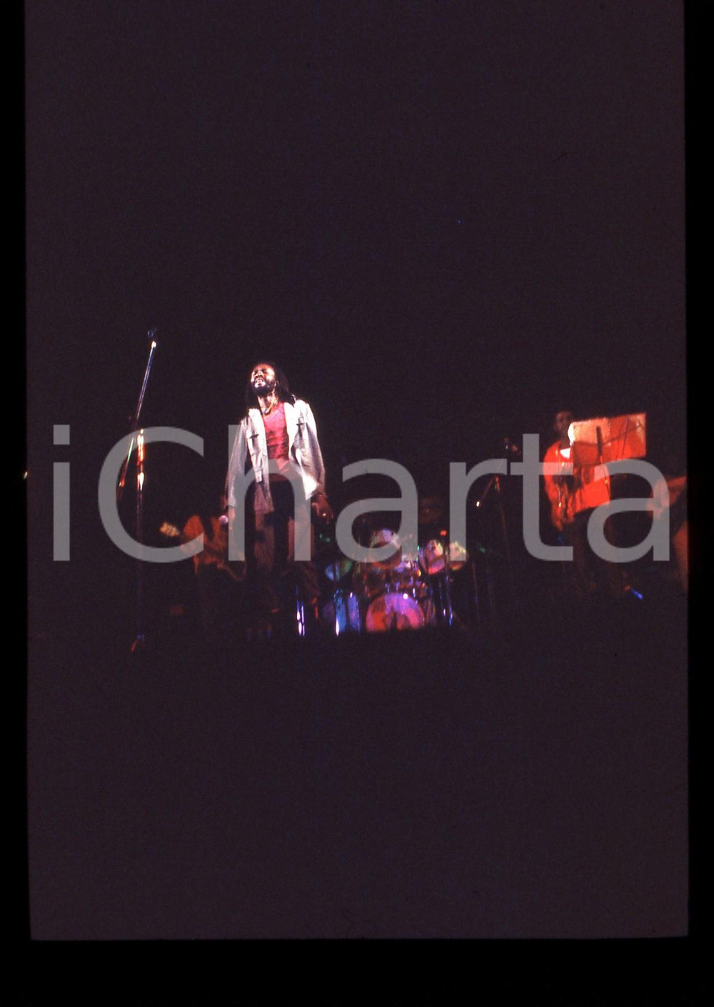 35mm vintage slide*1995ca MUSICA - REGGAE Burning SPEAR Ritratto del cantante 10
