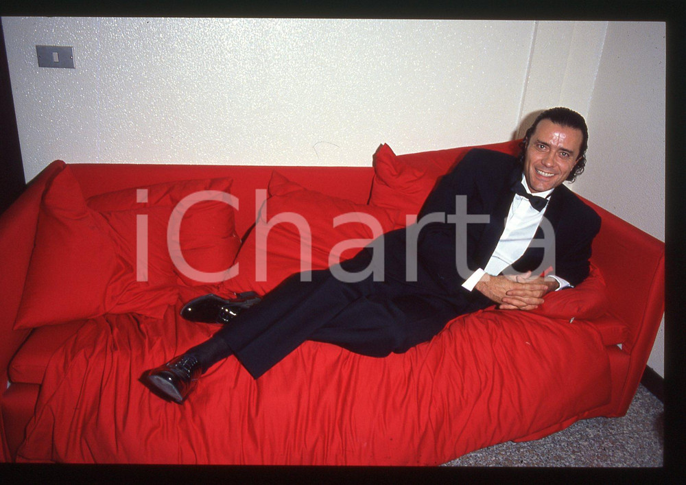 35mm vintage slide* 1990ca MUSICA Gianni NAZZARO Ritratto del cantante (1)