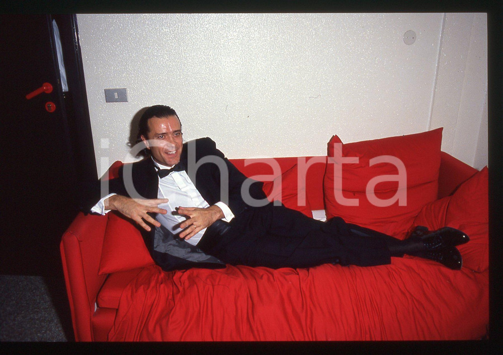 35mm vintage slide* 1990ca MUSICA Gianni NAZZARO Ritratto del cantante (13)