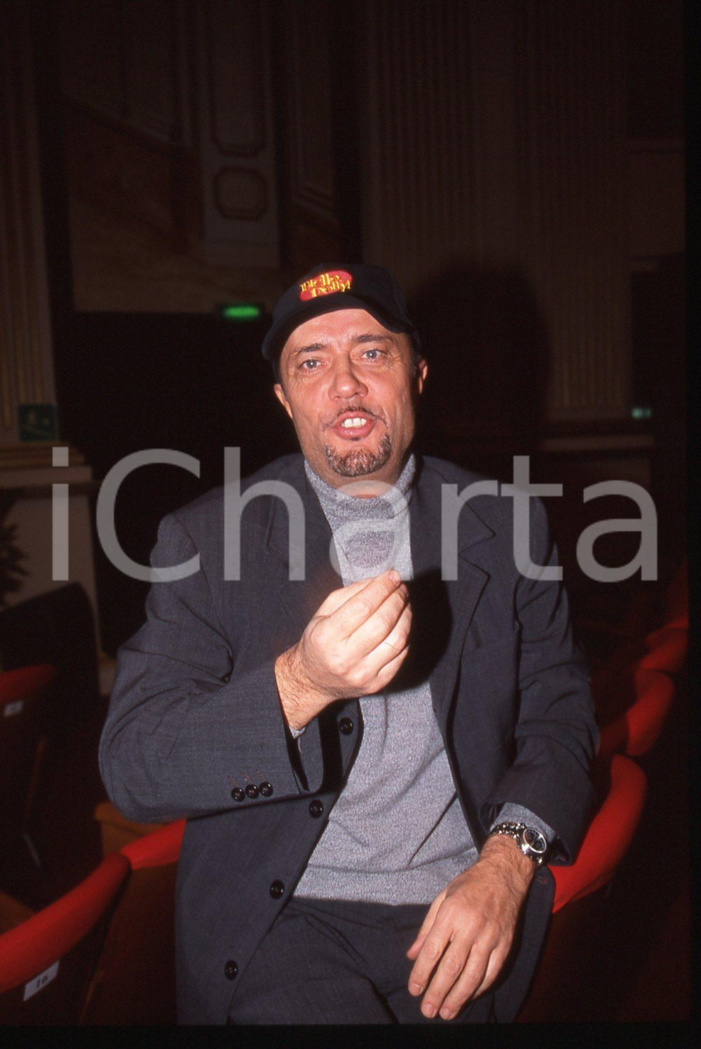 35mm vintage slide* 1999 ITALIA TEATRO Gianni NAZZARO "HELLO DOLLY" Ritratto 2