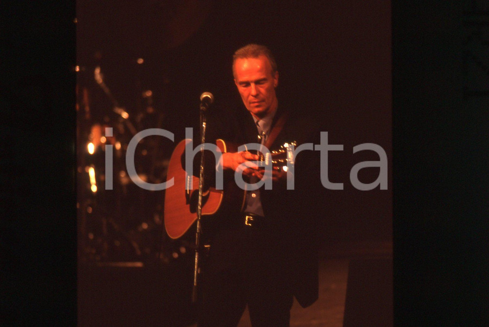 35mm vintage slide* 1990ca MUSICA Allan TAYLOR Ritratto del cantautore (1)