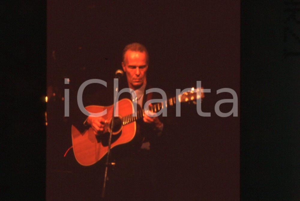 35mm vintage slide* 1990ca MUSICA Allan TAYLOR Ritratto del cantautore (2)