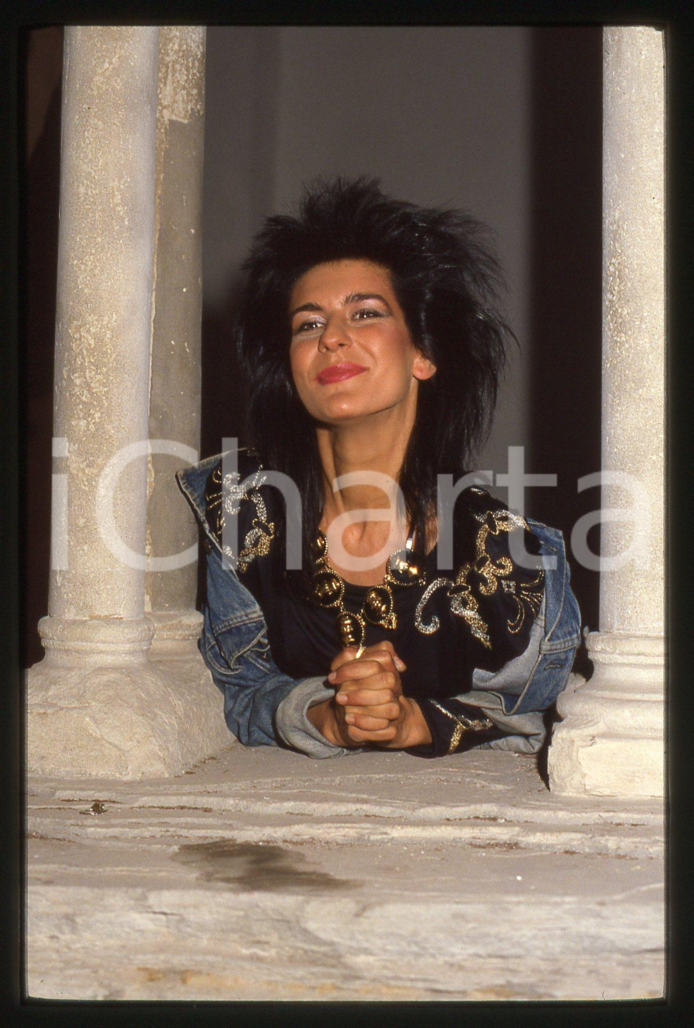 35mm vintage slide* 1985ca ITALIA MUSICA Valerie DORE Ritratto della cantante 6