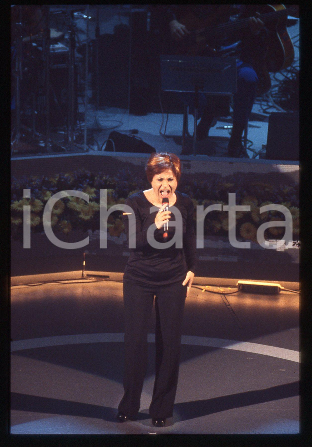 Fotografia d epoca originale 35mm vintage slide 1996 SANREMO GIOVANI Anna DI COSTANZO al Teatro Ariston 5 1