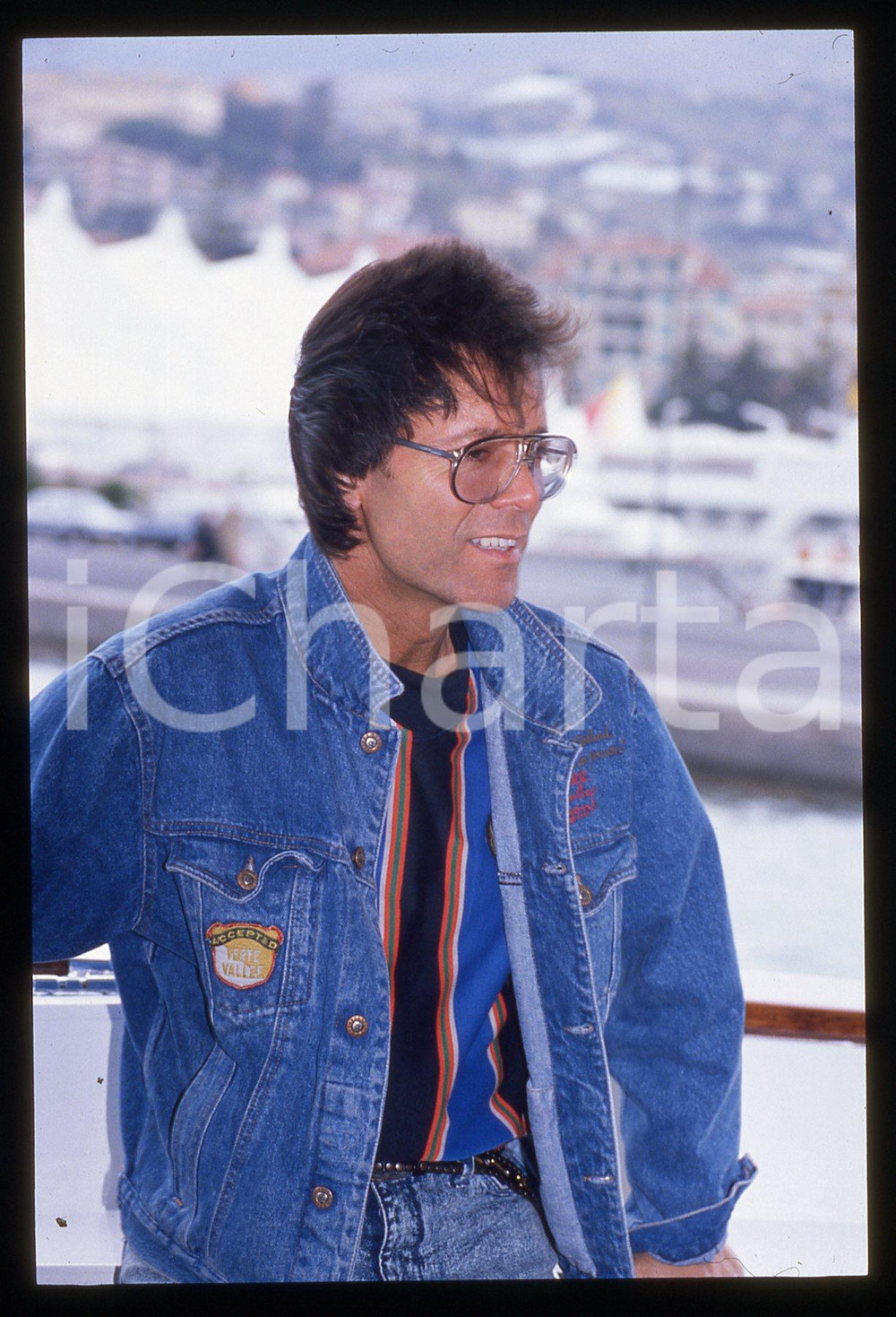35mm vintage slide* 1990ca MUSICA Cliff RICHARD Ritratto del cantante (1)