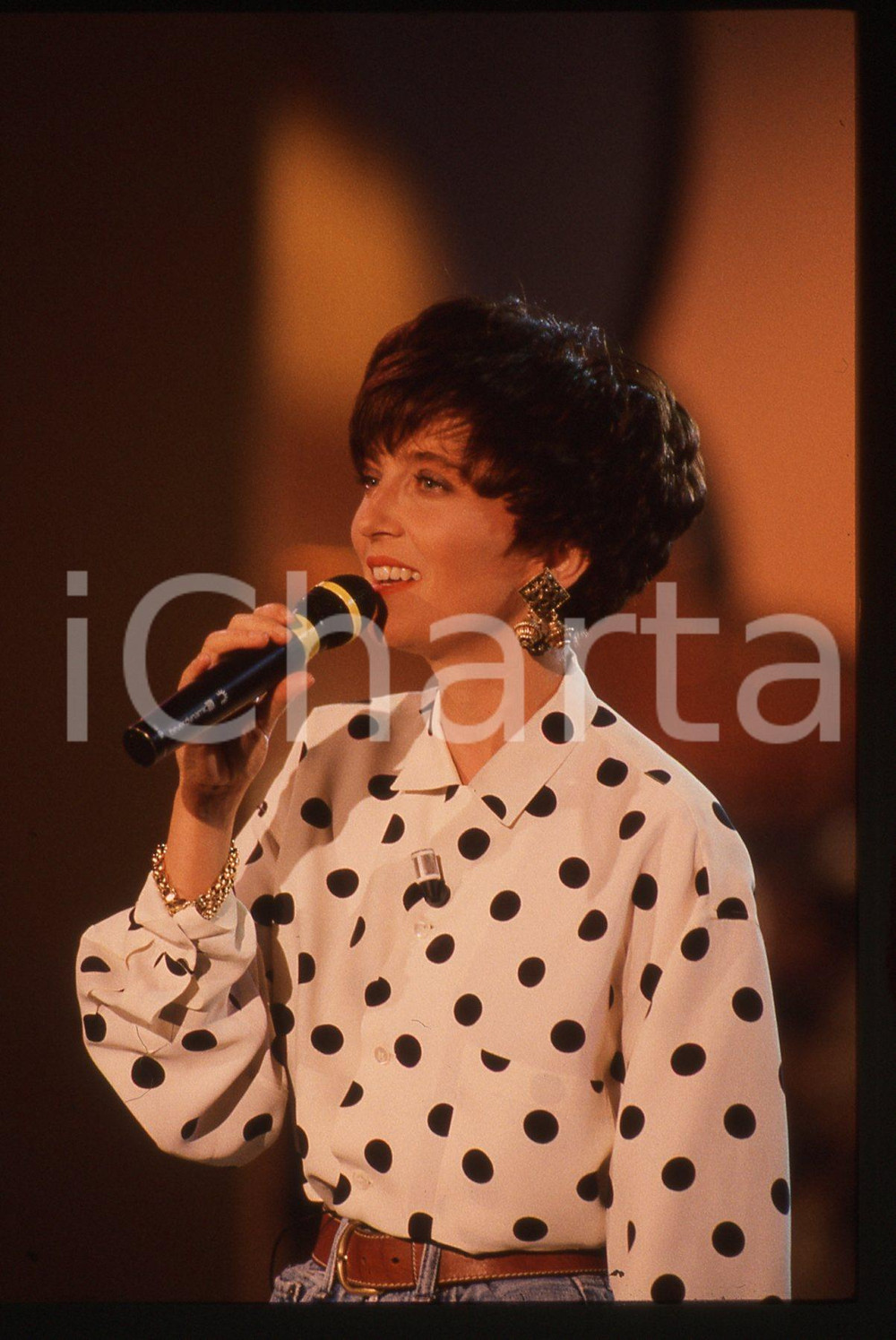 35mm vintage slide* 1991 ITALIA MUSICA Rossana CASALE Ritratto della cantante 1