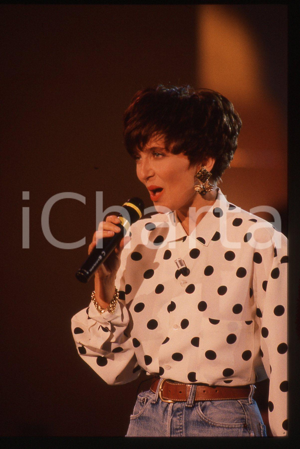 35mm vintage slide* 1991 ITALIA MUSICA Rossana CASALE Ritratto della cantante 2