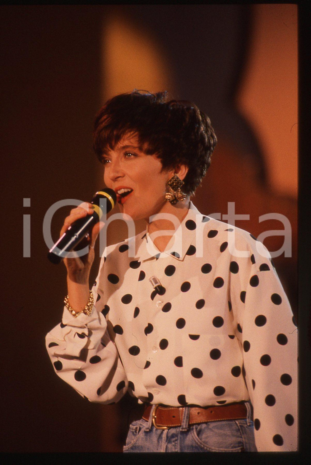 35mm vintage slide* 1991 ITALIA MUSICA Rossana CASALE Ritratto della cantante 3