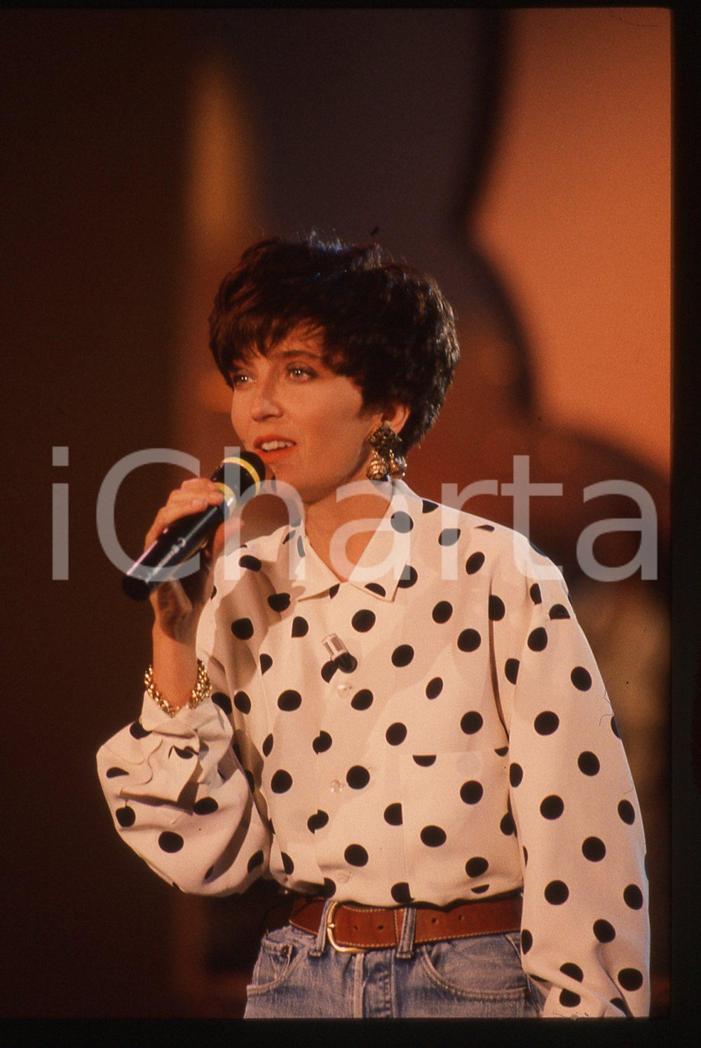 35mm vintage slide* 1991 ITALIA MUSICA Rossana CASALE Ritratto della cantante 4