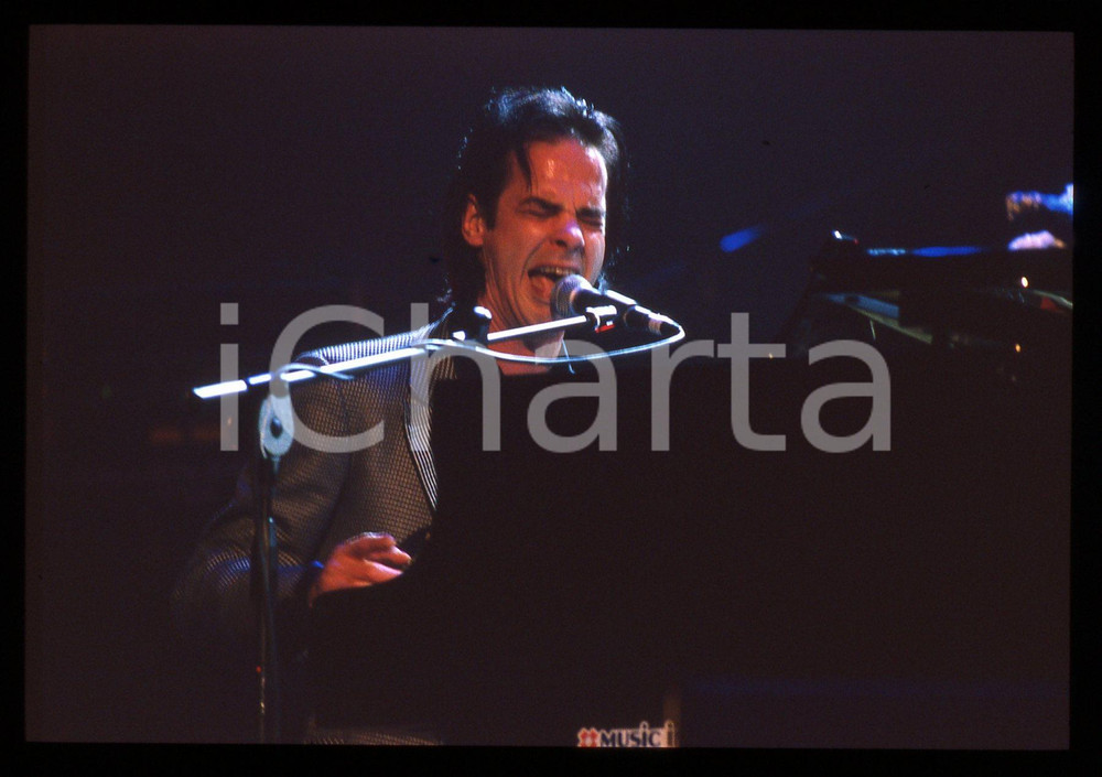 35mm vintage slide* 2000 SANREMO Nick CAVE in concerto al Premio Tenco (6)