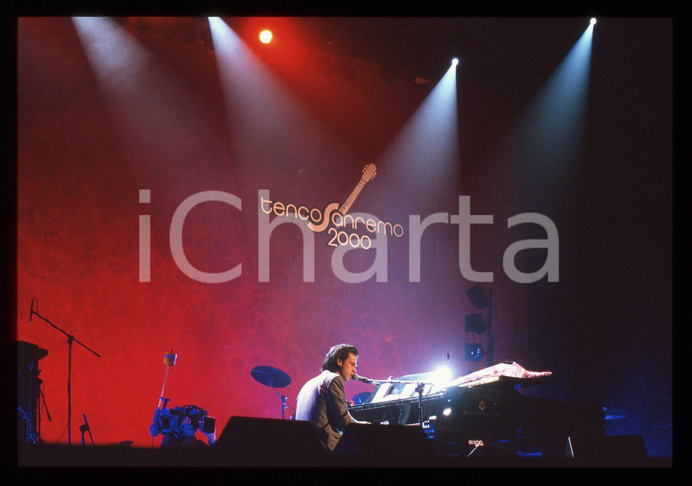 35mm vintage slide* 2000 SANREMO Nick CAVE in concerto al Premio Tenco (2)