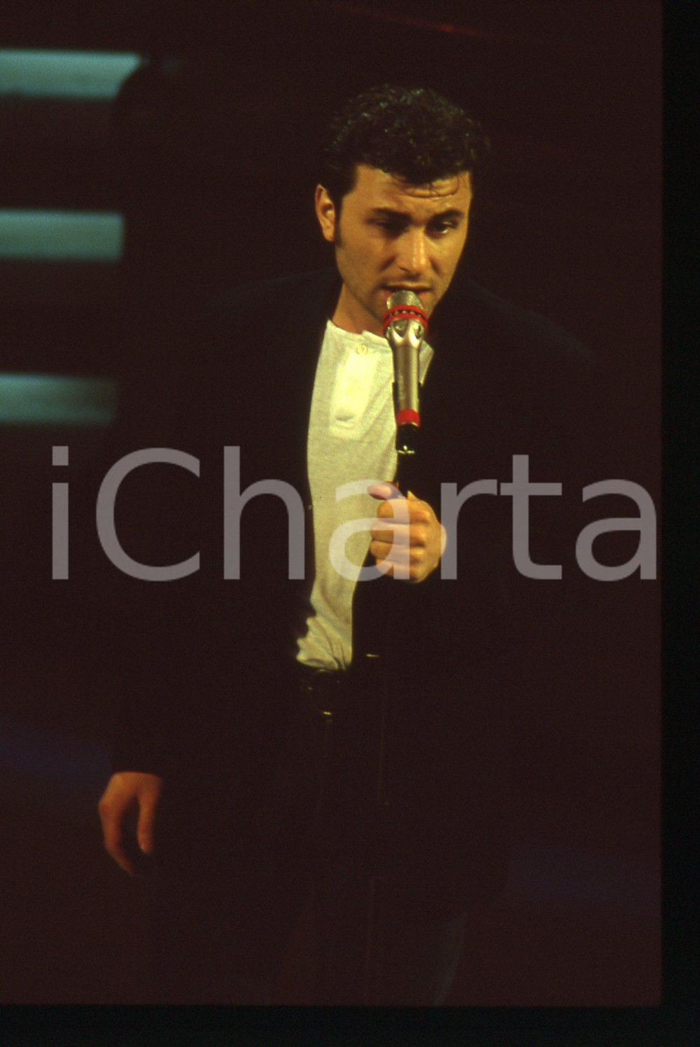 35mm vintage slide* 1992 SANREMO - BRACCO DI GRACI Ritratto del cantante (3)