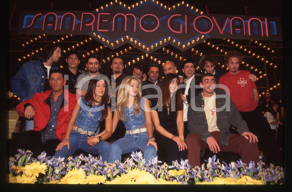 35mm vintage slide*1996 SANREMO GIOVANI Paola e Chiara IEZZI Alex BARONI 11