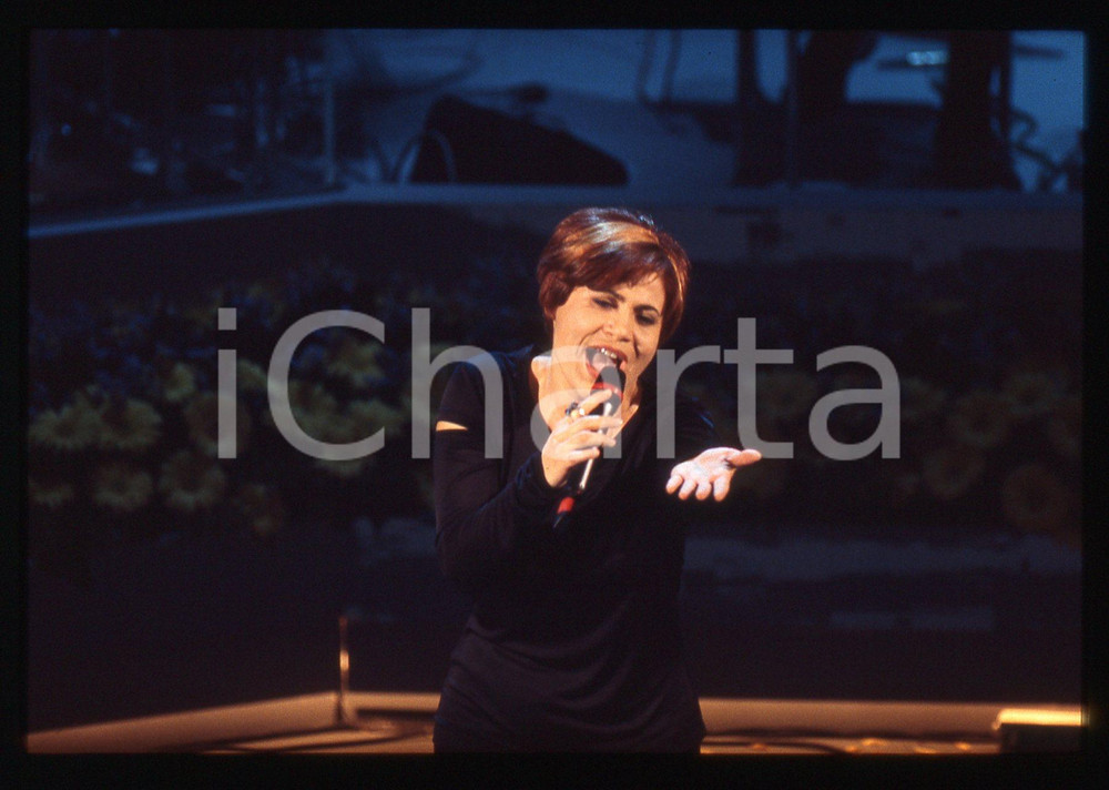 Fotografia d epoca originale 35mm vintage slide1996 SANREMO GIOVANI Anna DI COSTANZO al Teatro Ariston 1 1