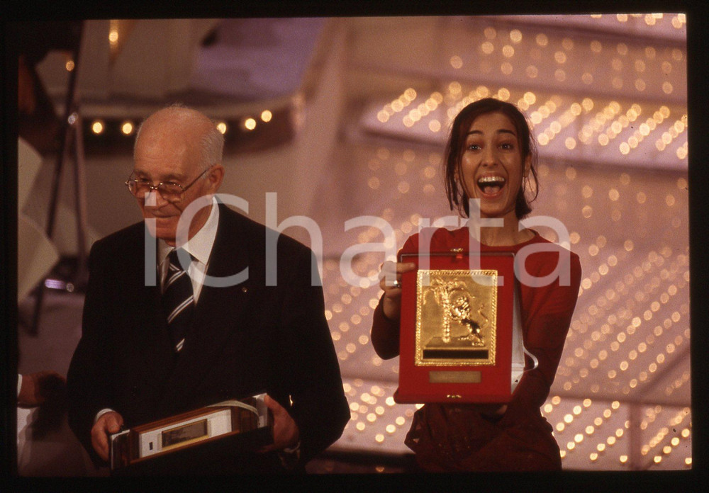 Fotografia d epoca originale 35mm vintage slide1997 SANREMO Cecilia CIPRESSI SYRIA premiata al Festival 2 1