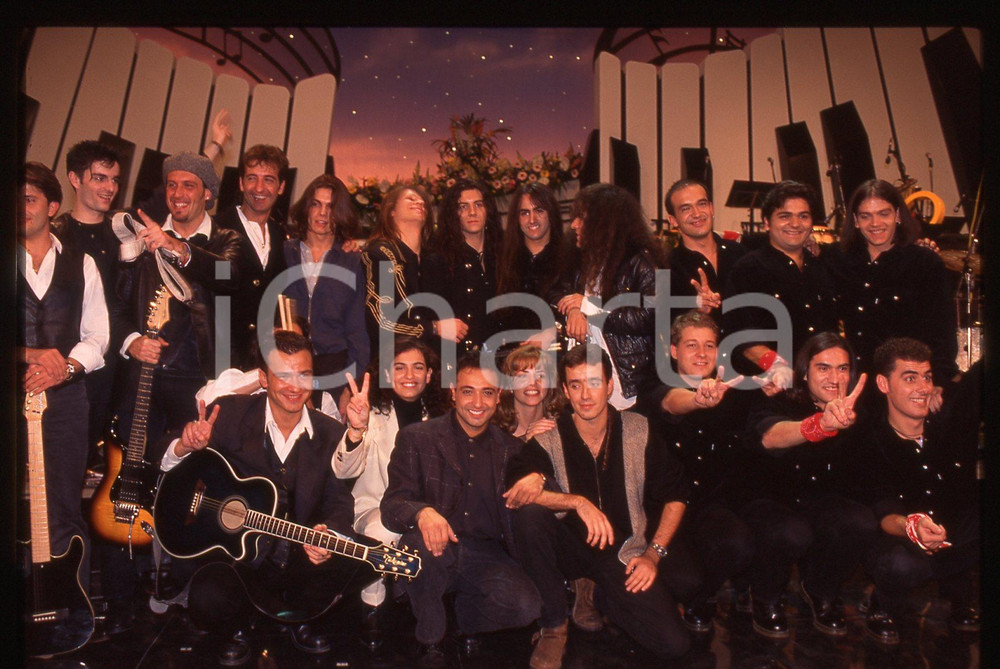 35mm vintage slide*1994 SANREMO GIOVANI Daniele SILVESTRI Dhamm NERI PER CASO 2