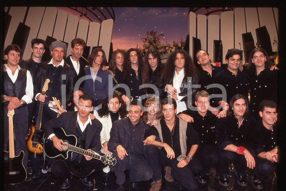 35mm vintage slide*1994 SANREMO GIOVANI Daniele SILVESTRI Dhamm NERI PER CASO 3