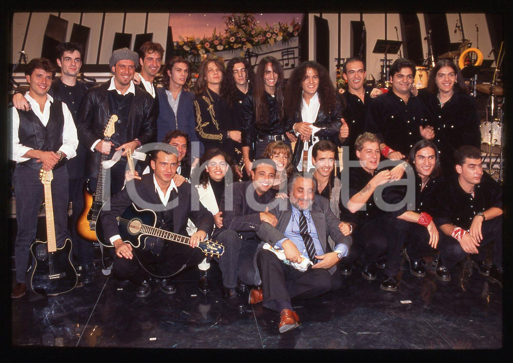 35mm vintage slide*1994 SANREMO GIOVANI Daniele SILVESTRI Dhamm NERI PER CASO 6 7