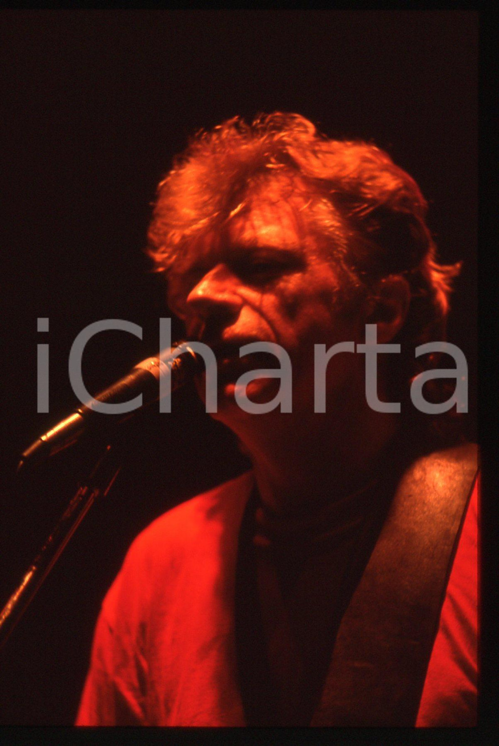 35mm vintage slide* 1990ca MUSICA Dave EDMUNDS Ritratto del cantante